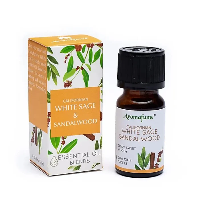 Witte salie & sandelhout essentiële olie Aromafume