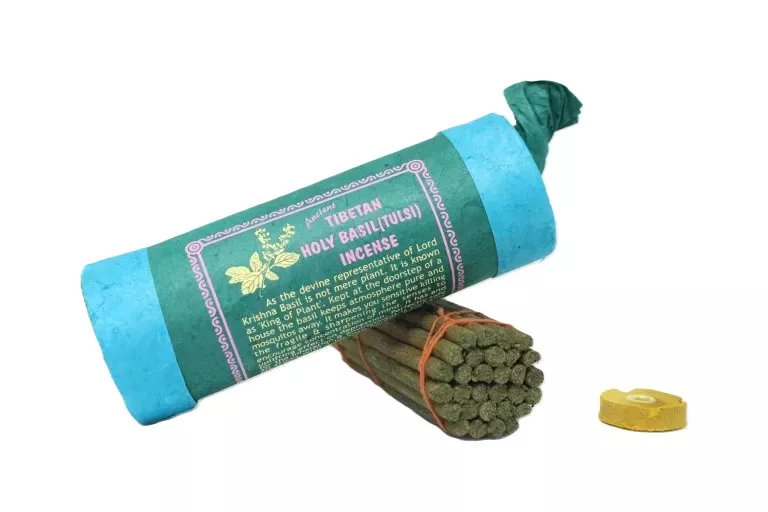 Tibetaanse heilige basilicum (Tulsi) wierook miniatuur 2
