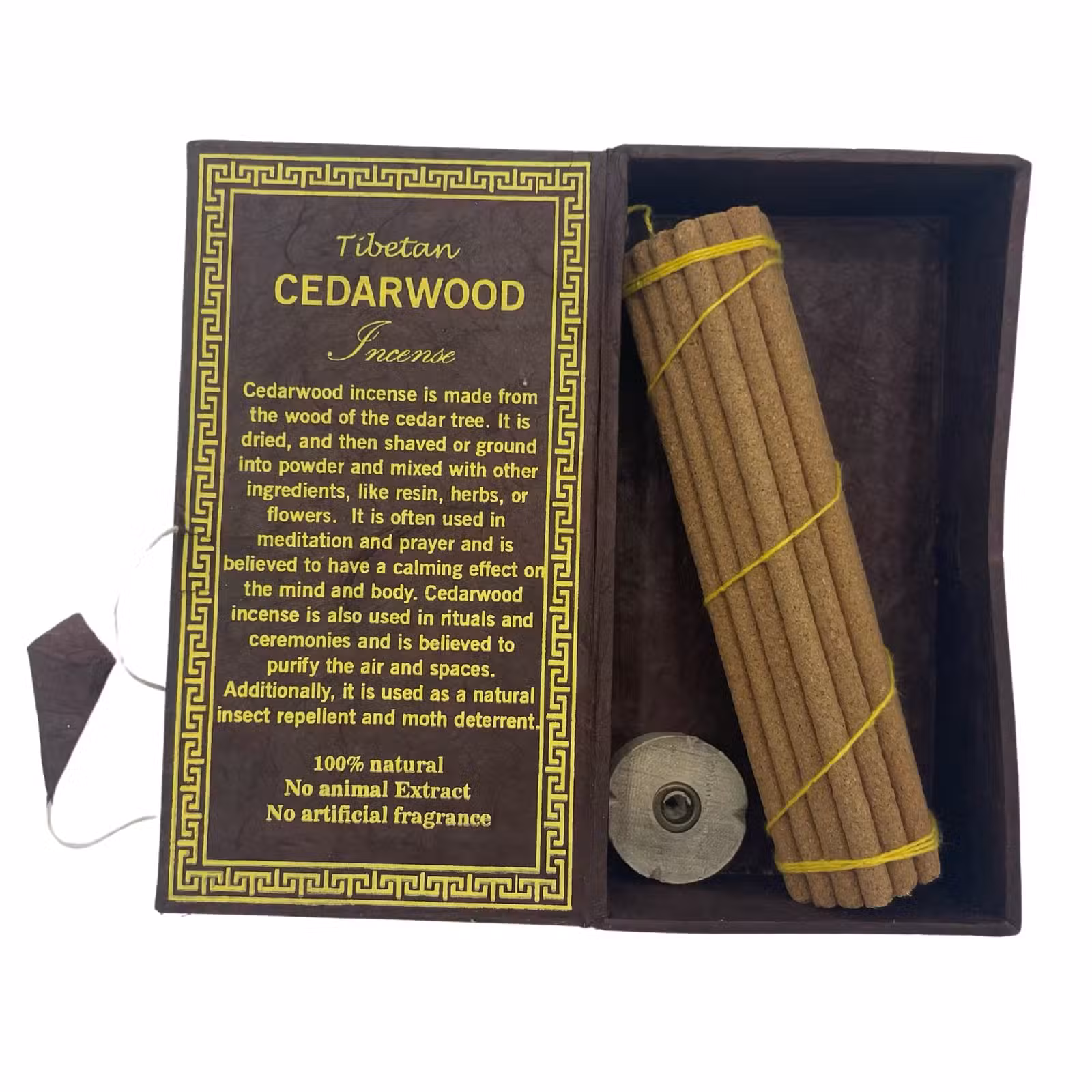 Tibetaanse Wierookcadeauset - Cederhout miniatuur 3