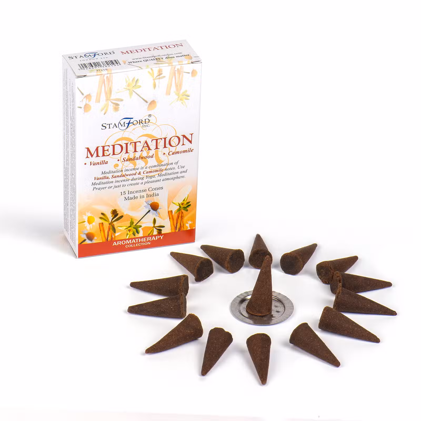 Stamford Premium Wierookkegels - Meditatie miniatuur 1