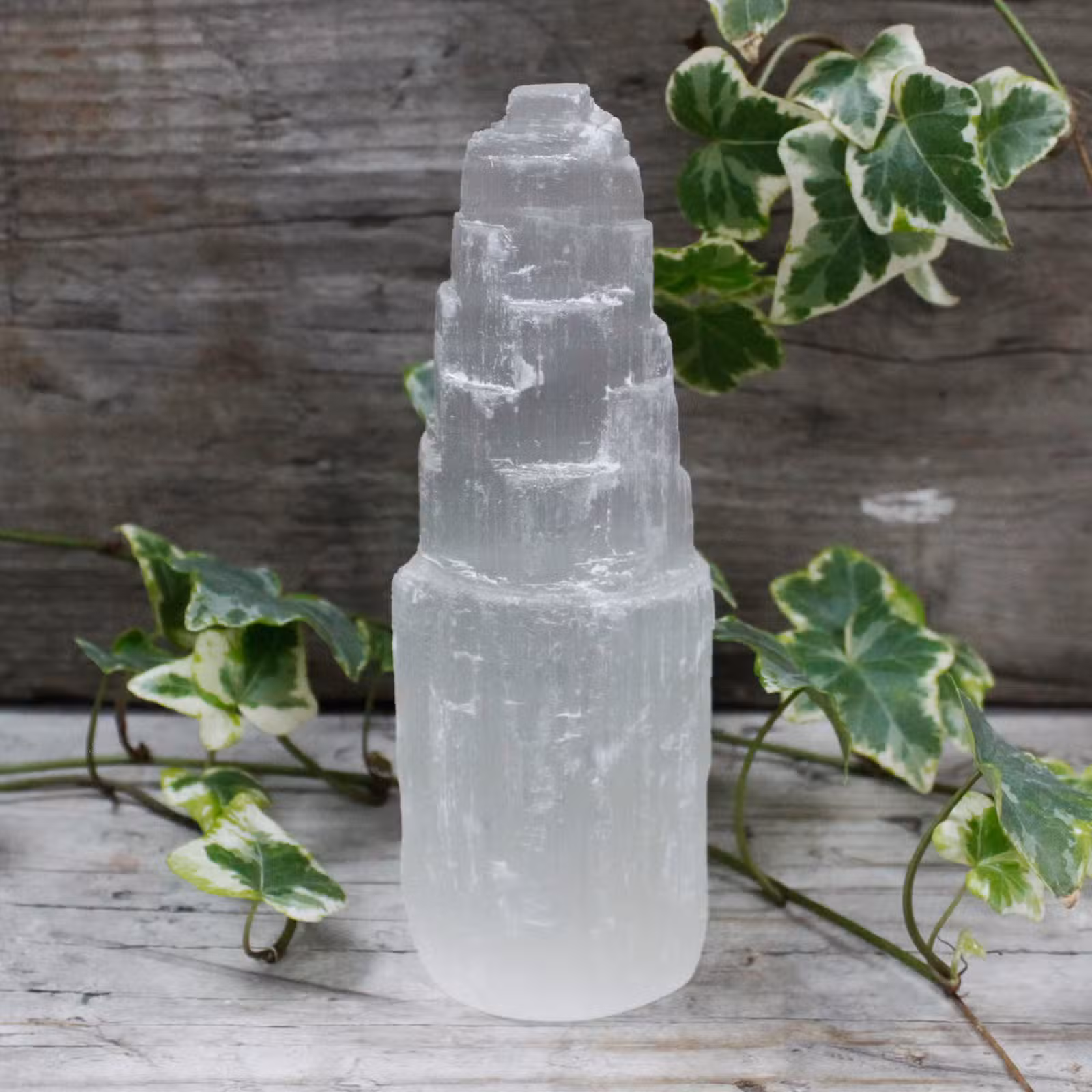 Natuurlijke Seleniet Toren - 15 cm