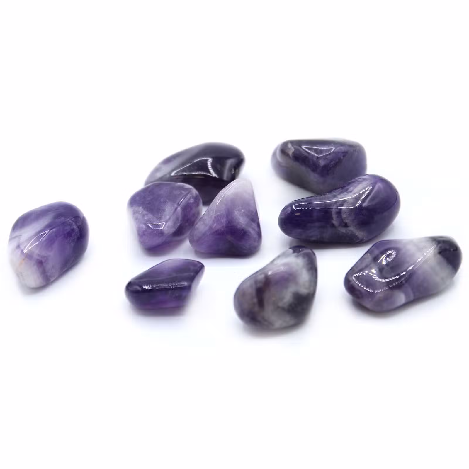 Gestreept Amethist - Medium - 1 stuk miniatuur 1