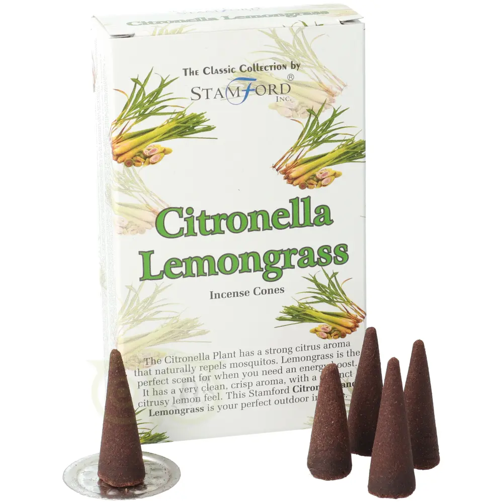 Stamford Premium Wierookkegels - Citronella & Lemongrass miniatuur 1