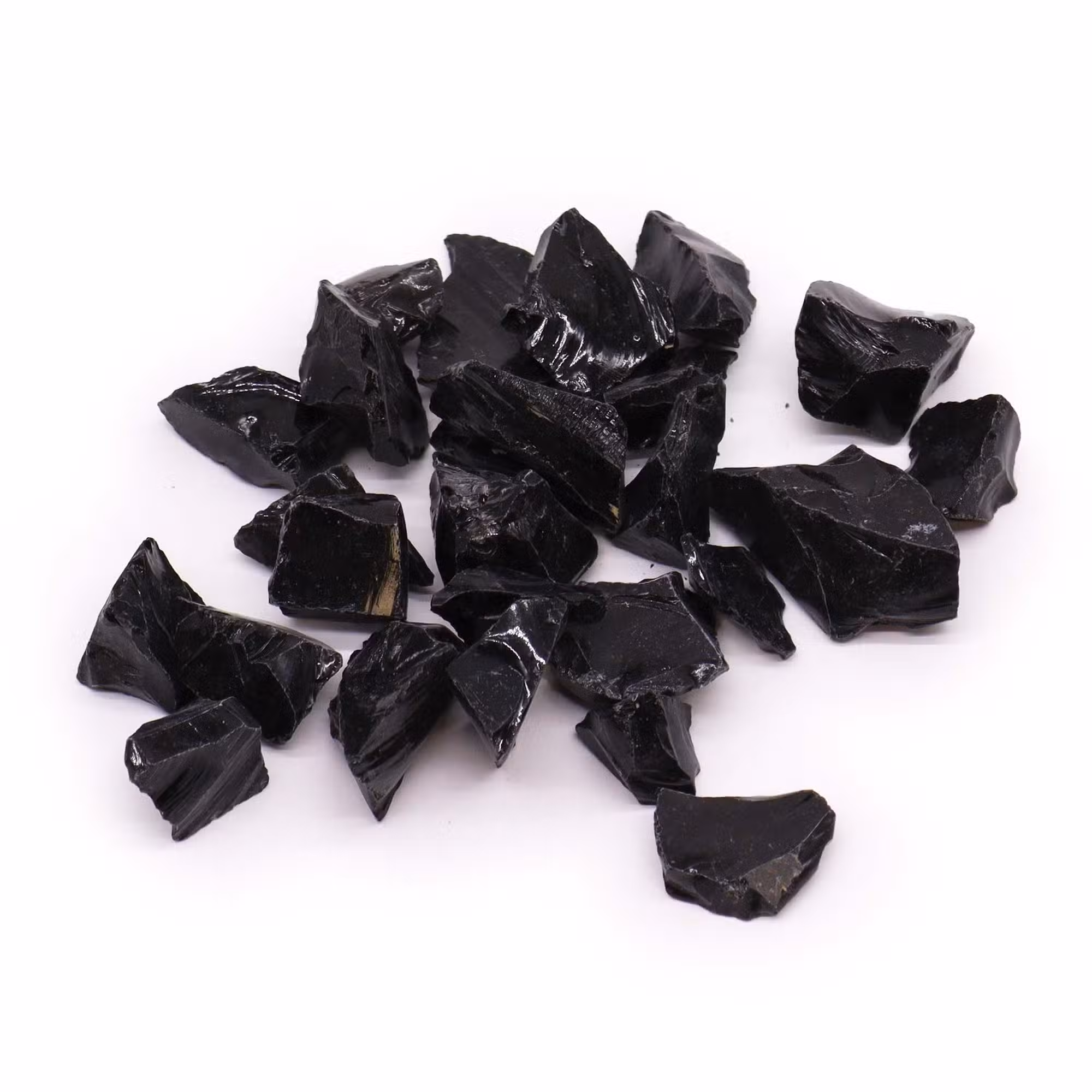 Ruwe Zwarte Obsidiaan - 1 stuk miniatuur 1