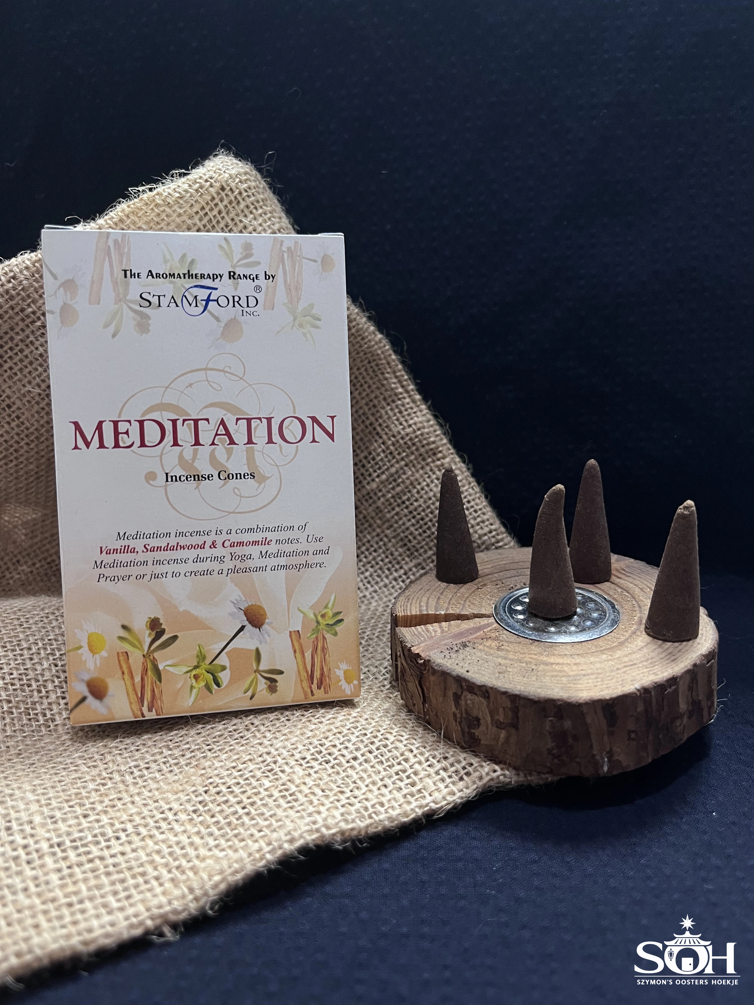 Stamford Premium Wierookkegels - Meditatie miniatuur 3