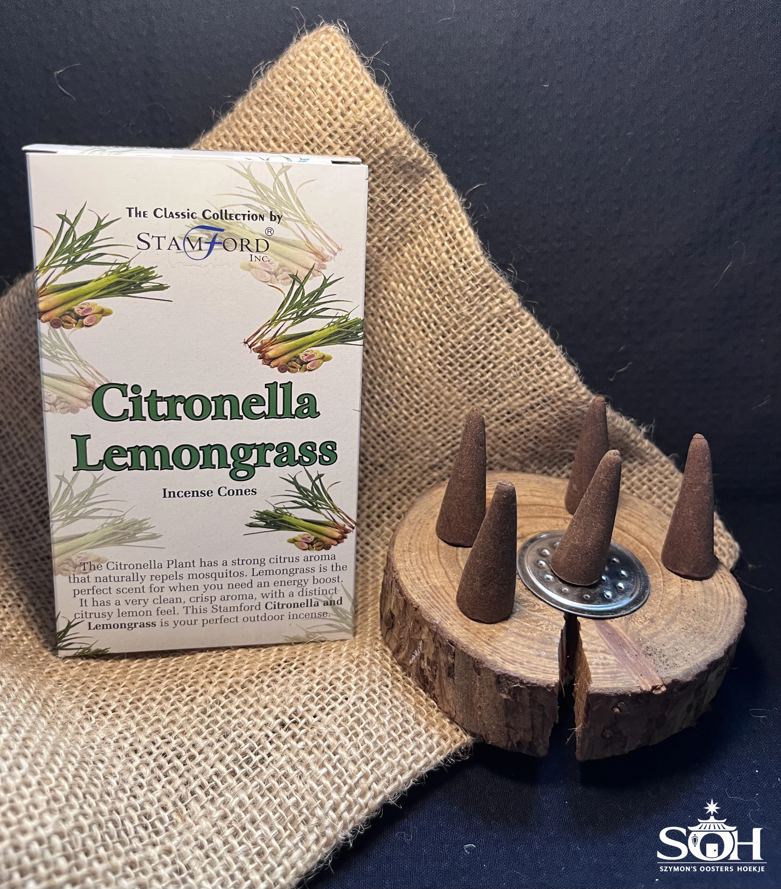 Stamford Premium Wierookkegels - Citronella & Lemongrass miniatuur 3