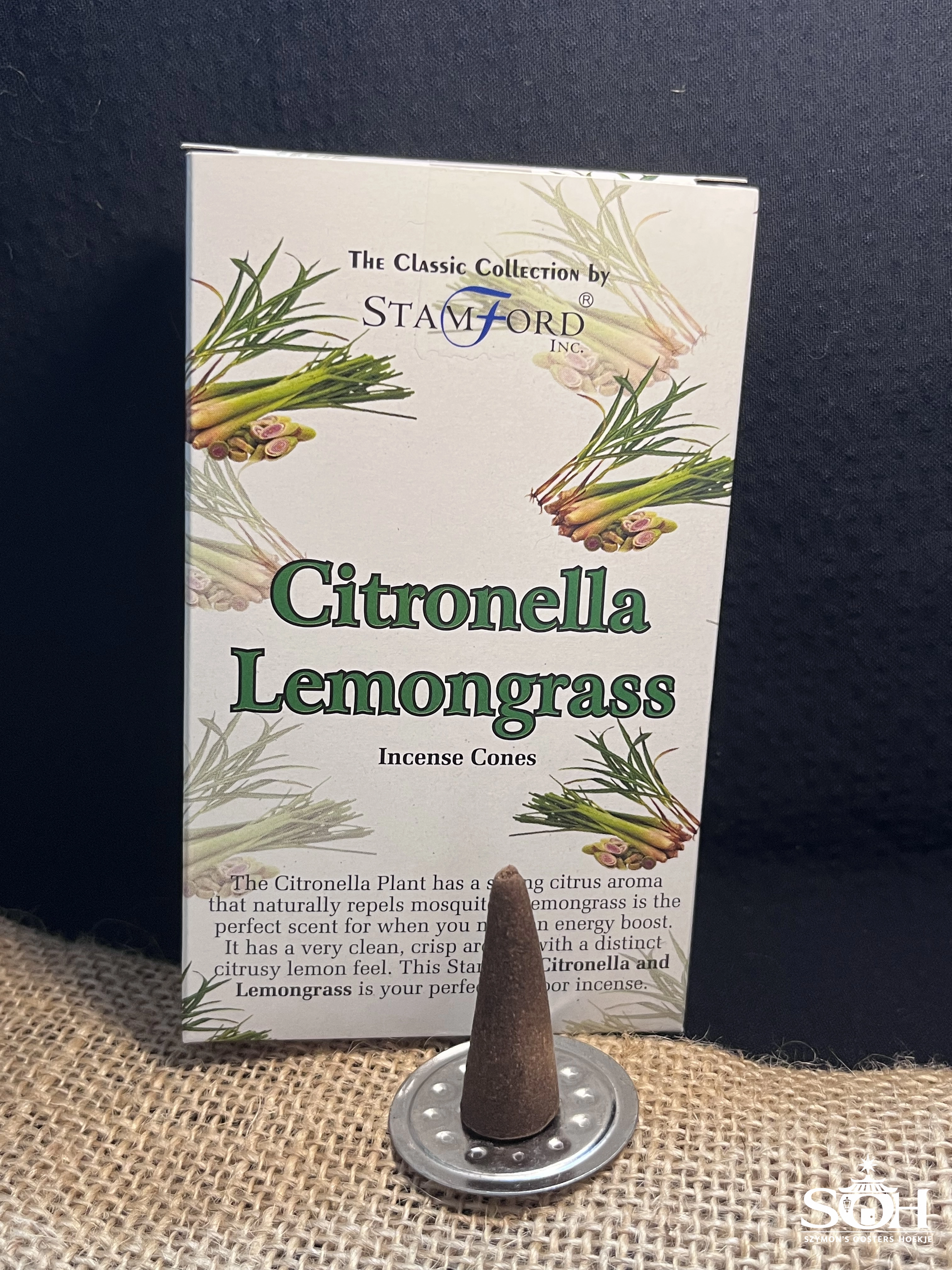 Stamford Premium Wierookkegels - Citronella & Lemongrass miniatuur 4