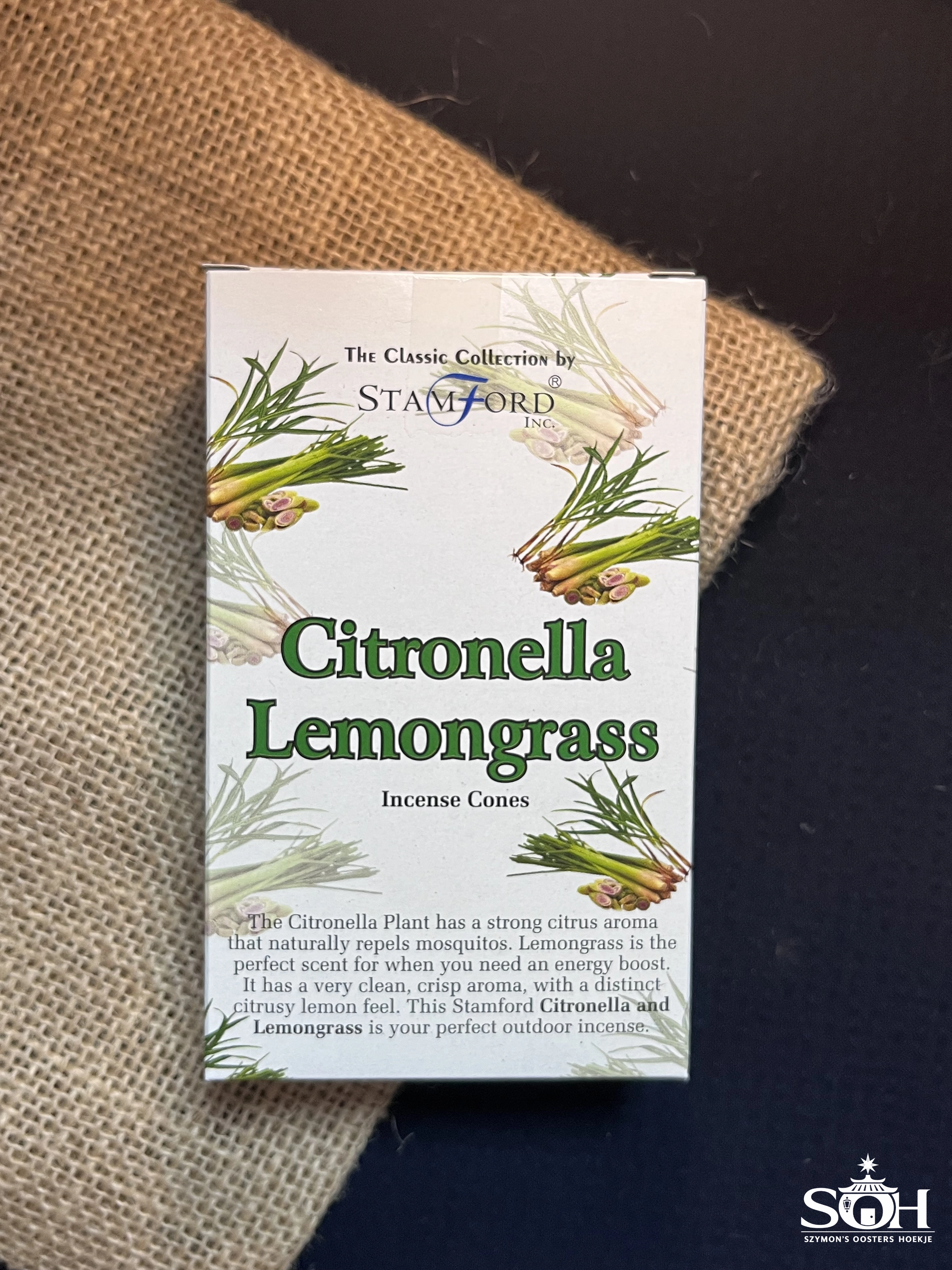 Stamford Premium Wierookkegels - Citronella & Lemongrass