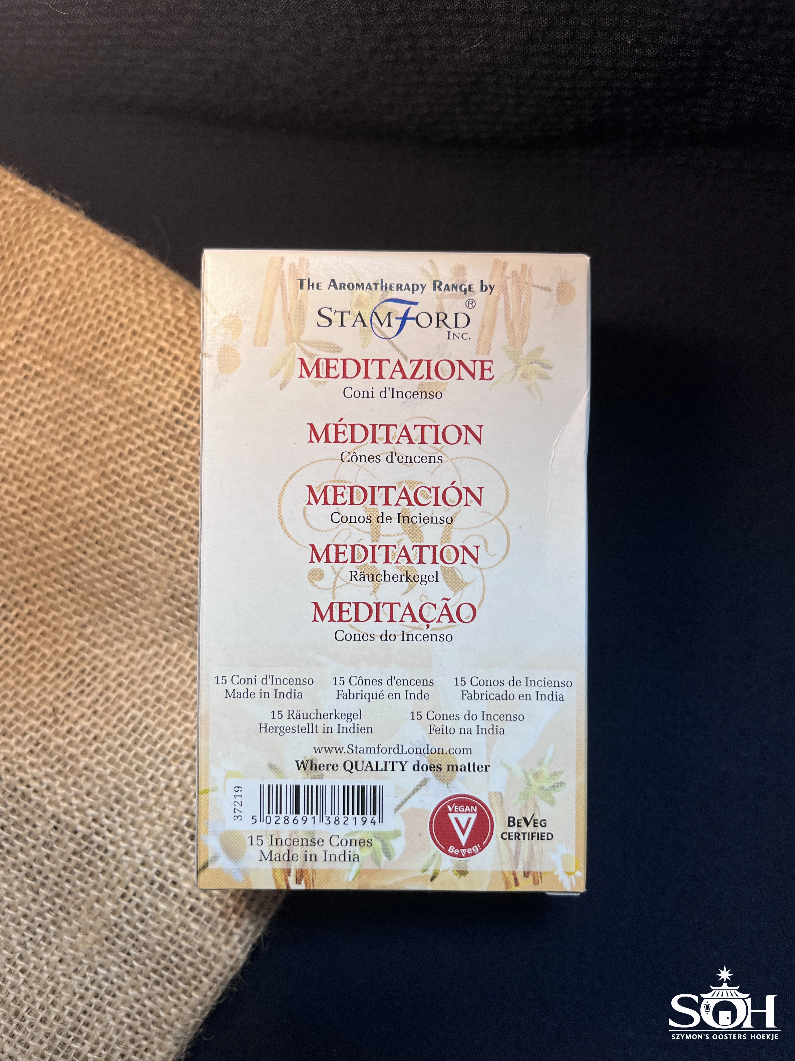 Stamford Premium Wierookkegels - Meditatie miniatuur 2
